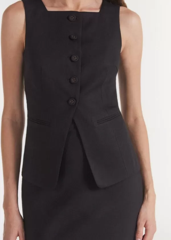 Cheap SALONI LODHA ZUZU WAISTCOAT BLACK